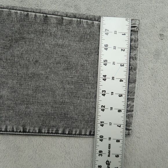 Chico's Platinum Jeans Womens US-12S Gray Mid-Rise Straight Slim Leg 29" Inseam - Picture 4 of 13